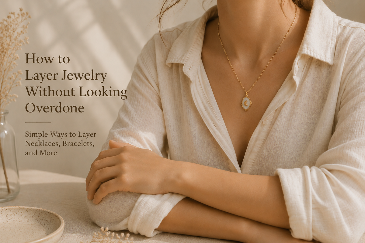 How to Layer Jewelry Without Looking Overdone