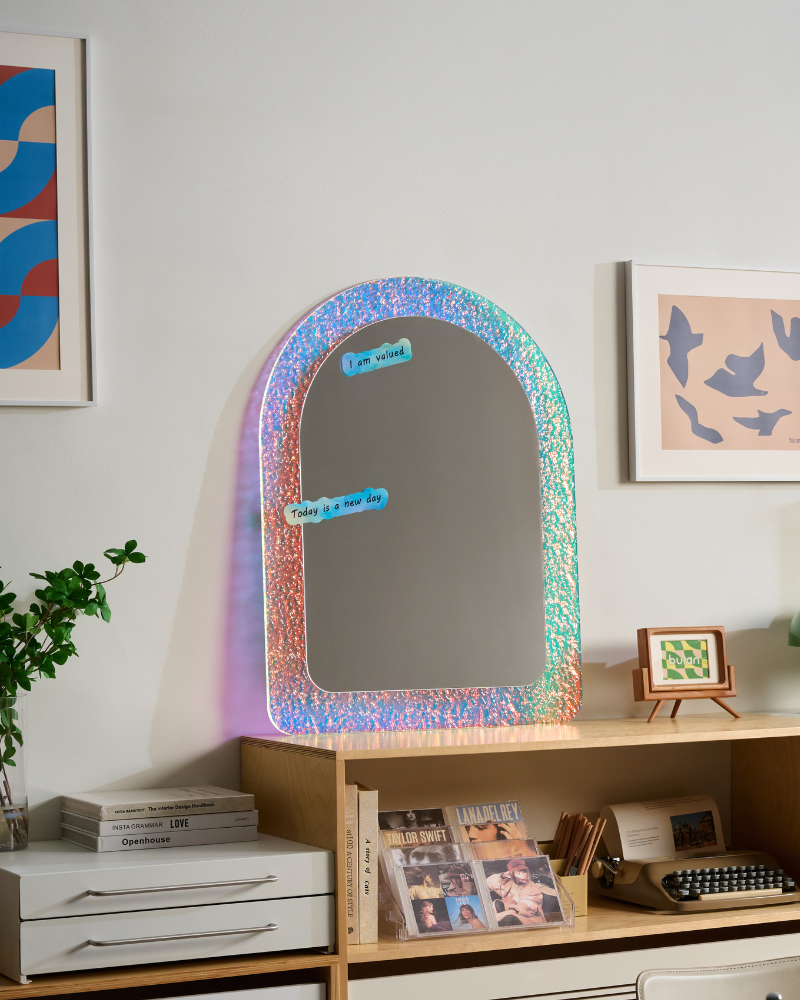 Ripple Acrylic Frame Magnetic Mirror