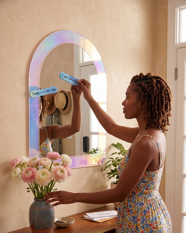 Plain Acrylic Frame Magnetic Mirror