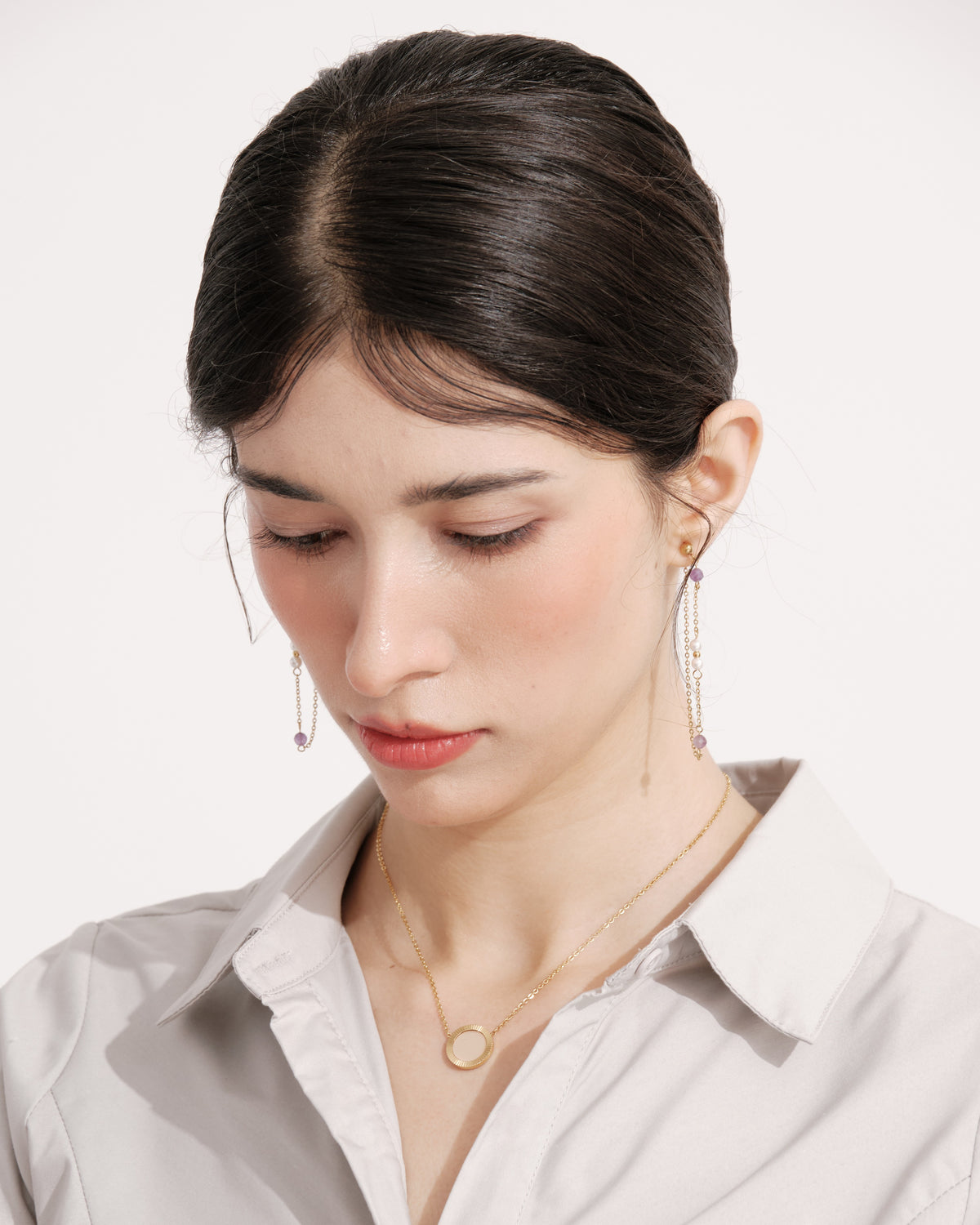 Lavender Drift Drop Earrings