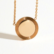 Gold Reflection Pendant Necklace