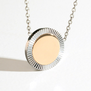 Silver Reflection Pendant Necklace