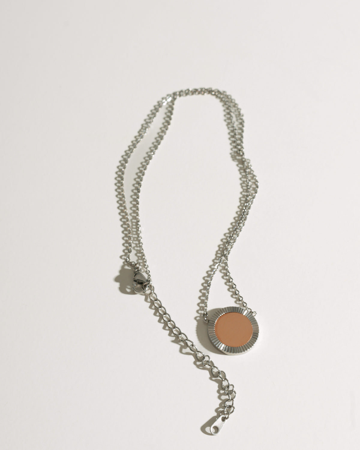 Silver Reflection Pendant Necklace