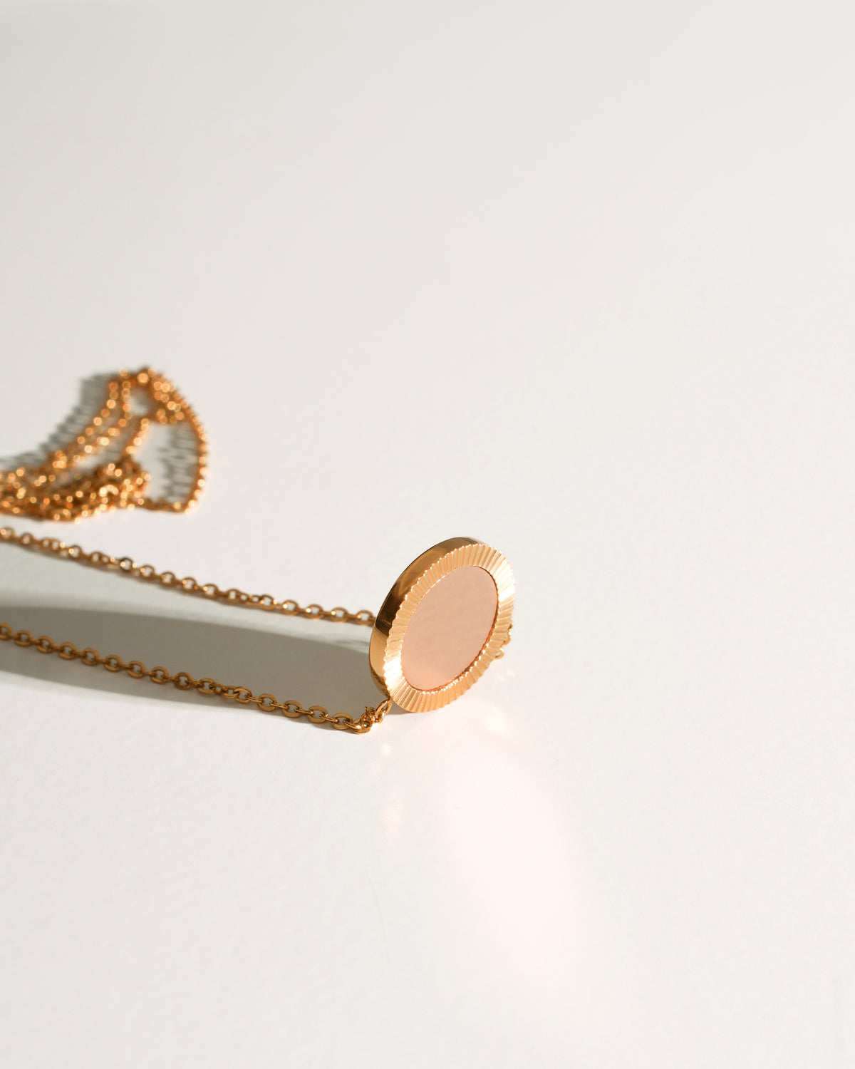 Gold Reflection Pendant Necklace