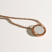 Rose Reflection Pendant Necklace