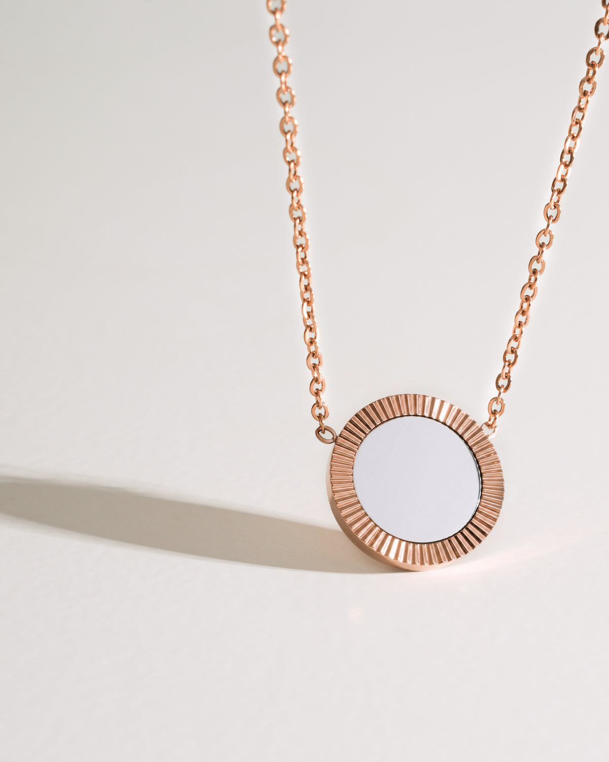 Rose Reflection Pendant Necklace