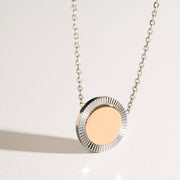 Silver Reflection Pendant Necklace
