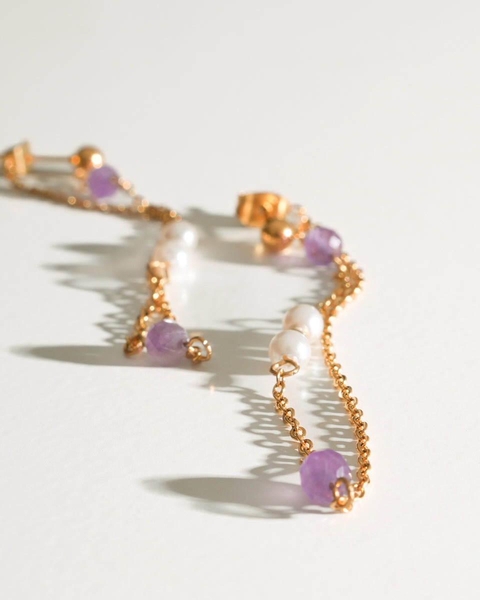 Lavender Drift Drop Earrings