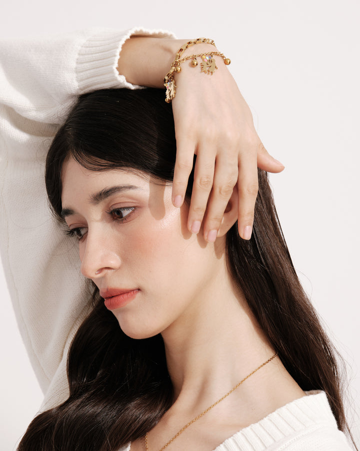 "Love is in the Air" Eternal Bond Layered Charm Bracelet