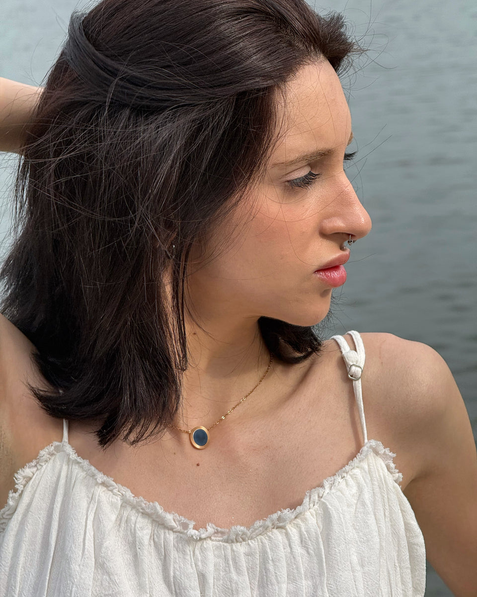 Rose Reflection Pendant Necklace