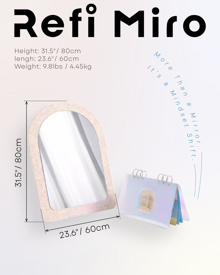 Plain Acrylic Frame Magnetic Mirror