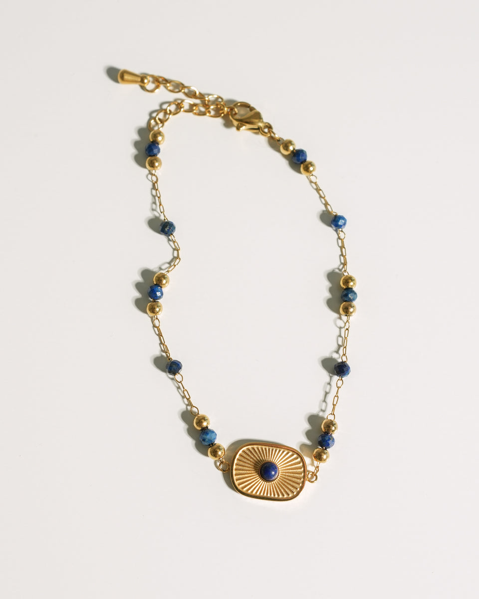 Lapis Lazuli Sunburst Bracelet