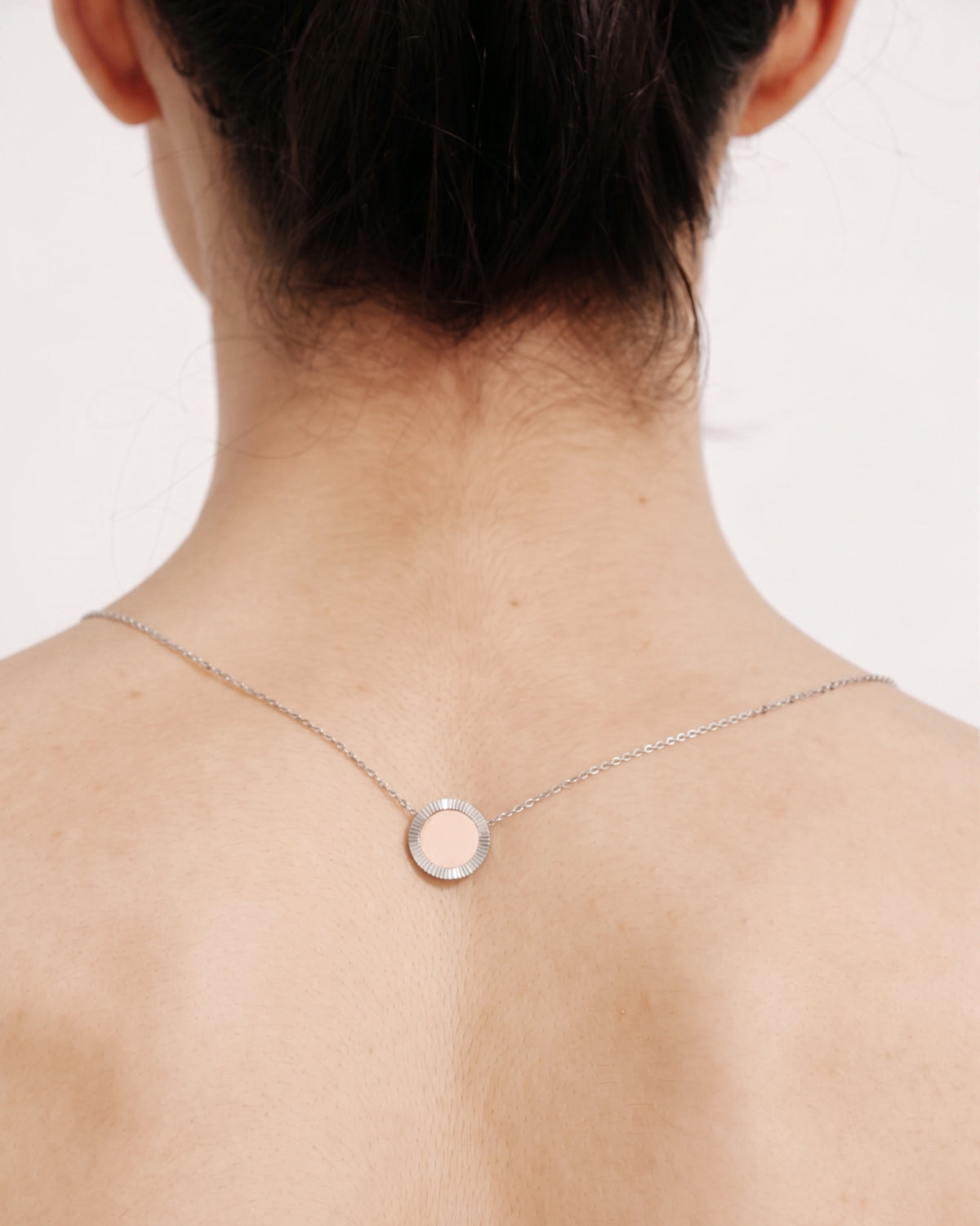 Silver Reflection Pendant Necklace
